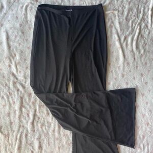 Black Mesh Swimsuit Coverup